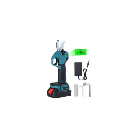 Elektrische Gartenschere - Professionelle Elektrische Gartenschere 30 Mm Mit 2 Akkus 21 V/1300 Mah - Kabellose Gartenschere Für Gartenarbeit, Weinbau, Obstbäume