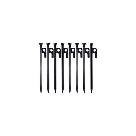 8 Stück 20 Cm Camping-heringe, Metall-zeltheringe, Robuste Zeltnägel, Sardinen-heringe Für Zelte, Gartenborder-heringe Mit Haken Und Loch Für Camping Und Garten