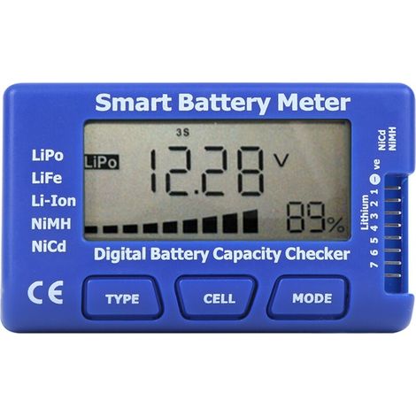 5-in-1 Intelligenter Digitaler Batteriezähler, Batteriekapazitätsprüfer Mit Lcd-bildschirm