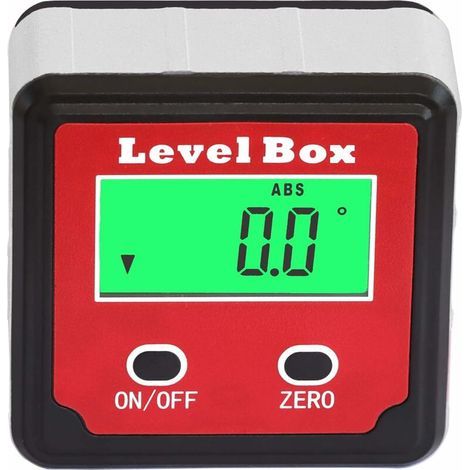 Wasserdichter Digitaler Lcd-neigungsmesser Winkelmesser Abschrägungslehre Nivelliergerät Winkelmesser Mit Integrierten Magneten 1 Batterie Enthalten