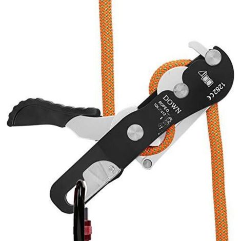 Selbstbremsender Abseilgerät Für Treppen – Maximale Belastung 150 Kg – Kompatibel Mit Seilen Von 10–12 Mm – Leichtes Aluminium-magnesium-legierung