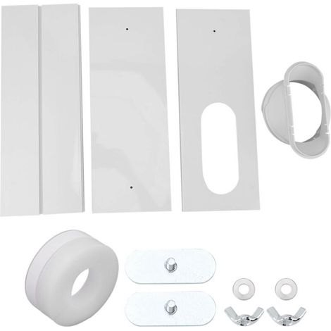 Fensterbelüftungsset Für Klimaanlage – 3 Pvc-platten – Einfache Installation – Kompatibel Mit Schläuchen 14,5/19,8 Cm – Optimale Abdichtung