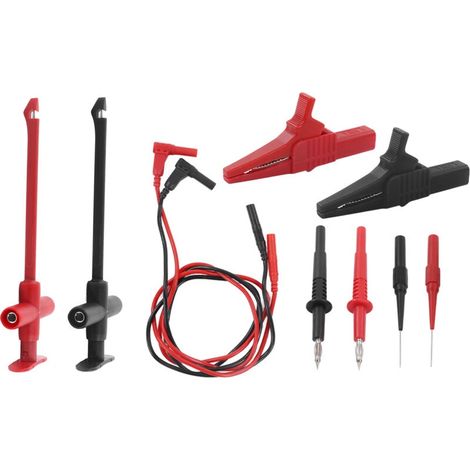 Multimeter-testkabel-set, Krokodilklemmen, Bananenstecker-sonden Für Die Elektronikreparatur Jt8001-1