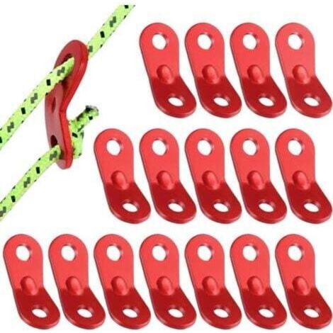 Seilspanner, 16 Stück Camping-seilspanner Aus Aluminiumlegierung, Guyline-seilspanner, Zeltspanner, Verstellbarer Seilschlaufen-spanner Für Zelt, Plane Und Wandern