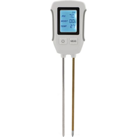 Digitaler Bodenfeuchtigkeitsmesser Mit Doppelsonde – Hochpräzises Ph-meter – Ph-bereich 3-9 – Stromversorgung Durch 3 Aaa-batterien – Für Obstgärten Und Gewächshäuser