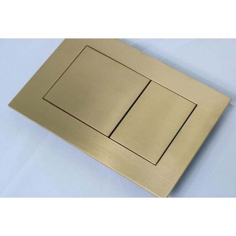 Für Tecenow-toilettenspültastenplatte, Geeignet Für Dual-flush-systeme, Gebürstetes Gold