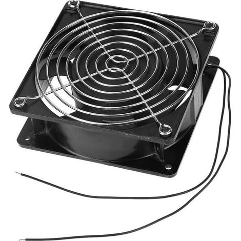 Axialventilator Für Kamin-einsatz, Einsetzbar, Hochtemperaturbeständig, Metallflügel, Leise, Universell 120 X 120 X 38 Mm