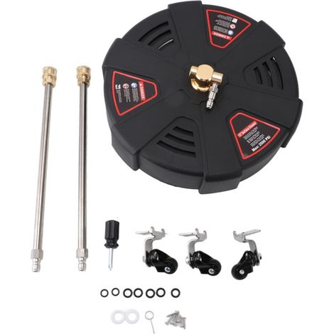Professioneller Hochdruckreiniger 2500 Psi Mit Schnellanschluss 1/4" Und 3 Rädern Für Beton, Terrasse Und Einfahrt