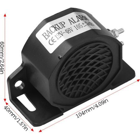 Rückfahrwarner 12v-48v 105±3db(a) Für Autos, Staubsauger Bibi, Wasserdichter Ip67 Rückfahralarm Für Lastwagen, Bagger Und Baumaschinen.