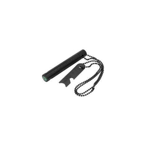Magnesium-feuerstein - Lineal/flaschenöffner/ 9.000 Zündungen - Survival/camping - 6 Cm Schwarz