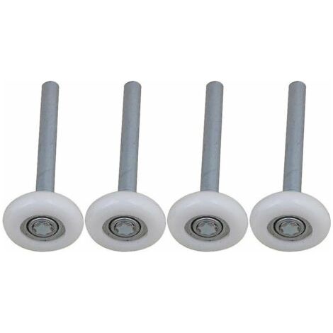 Satz Aus 4 Nylon-garagentorrollen Mit Wasserdichten Kugellagern Und 115 Mm Stift