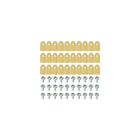 30er-pack Mähroboter-klingen, Universelle Ersatzklingen, 35×18×0,6 Mm, Gold
