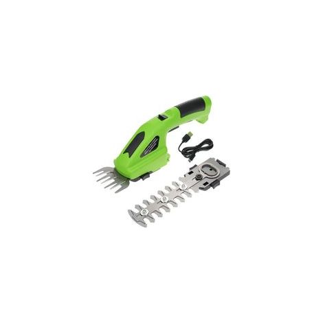 Elektrische Mini-heckenschere, Kabellose Grasschere Mit 7,2-v-akku, 2-in-1-hecken- Und Formschere Mit Usb-c-kabel, 1100 U/min, Zum Schneiden Von Hecken Und Rasenflächen