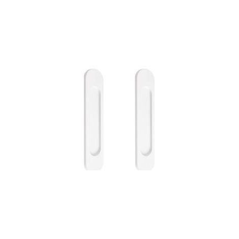 Set Aus 2 Selbstklebenden Ovalen Griffen Für Schiebetüren Aus Aluminiumlegierung, Warmweiß, 15 Cm