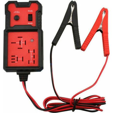 Kfz-relais-tester, Diagnosewerkzeug Für Fahrzeugrelais, 12-v-elektronischer Relaisprüfer, Autobatterie-prüfgerät Mit Klemmen