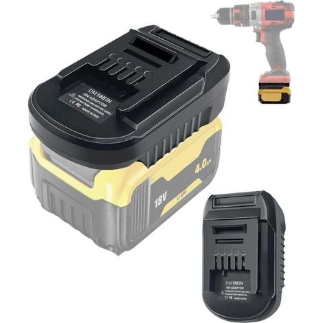 Dm18ein Batterieadapter Für Dewalt Und Milwaukee - Konverter Auf Einhell-elektrowerkzeug - Kompatibel Mit Dewalt 20v Und Milwaukee 18v