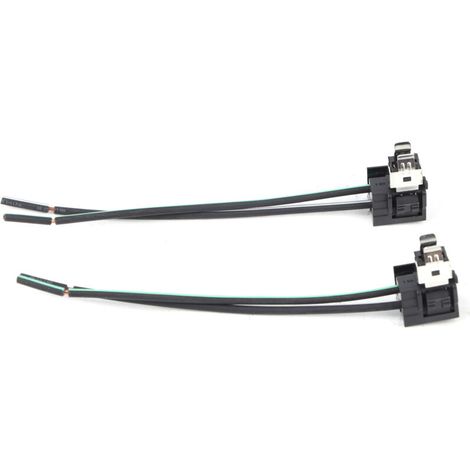 H1-scheinwerferlampenfassung – 2er-pack – Vorkonfektionierter Kabelbaumanschluss 12v-24v – Hitzebeständige Materialien