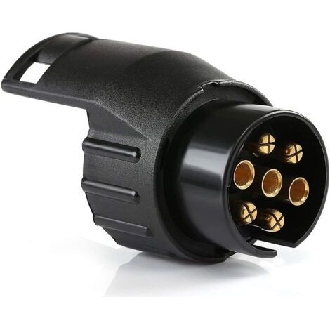 7-poliger Auf 13-poliger Anhängeradapter – Wasserdicht – Nylon Und Kupfer – Kompatibel Mit Autos Und Anhängern – Einfache Installation