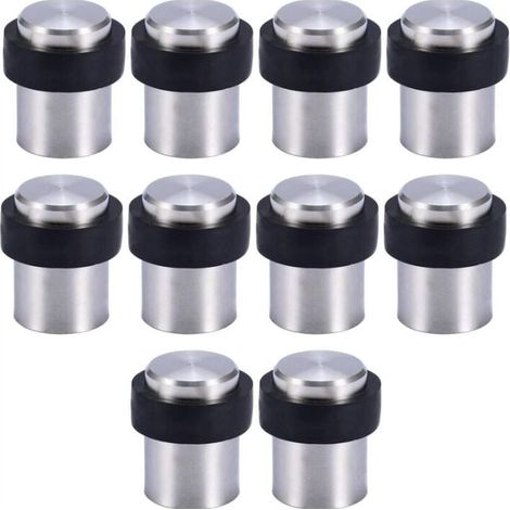 10 X Türstopper Aus Edelstahl, 4,6 Cm, Bodentürstopper, Türanschlag