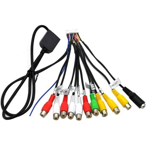 Autoradio Stereo Rca Ausgang Kabel Adapter Aux-in Subwoofer/verstärker 3,5 Mm 20-poliger Kabelbaum Head Unit