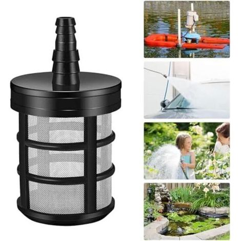 (4,6×4,6×6,4 Cm) Gartensedimentfilter, Saugschlauchfilter, Pumpensieb, Selbstansaugender Schlauchfilter, Wasserpumpen-ansaugfilter