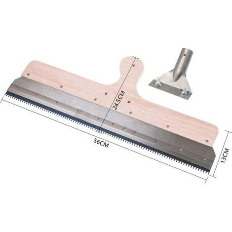 Zementabzieher, Selbstnivellierendes Werkzeug, Leicht, Leicht Zu Reinigen, Zahnrechen, Bauwerkzeuge Für Epoxid-bodenbeschichtung, Bodenbeschichtung, 56 Cm X 13 Cm