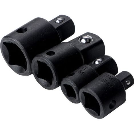 4-teiliges Ratschen-adapter-set – 1/2" Auf 3/8", 3/8" Auf 1/4", 3/8" Auf 1/2", 1/4" Auf 3/8" – Härte 60hrc Für Den Schweren Einsatz