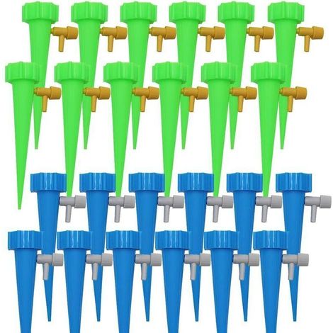 24-teiliges Tropfbewässerungs-set, Bewässerungstropfer Für Flaschen, Automatische Pflanzenbewässerung, Tropfbewässerungssystem Mit Regelventilen, Für Garten, Innen- Und Außenbereich