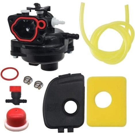 Vergaser-kit Kompatibel Mit Briggs & Stratton 799583 593261 595656 591979 591160 Mit Luftfilter 799579, Luftdeckel 595660, Ansaugbirne 594281 Für Bs