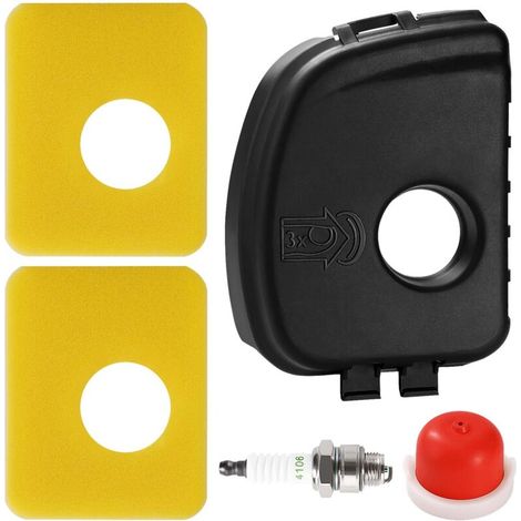 5-teiliges Satz Luftfilterdeckel Für Rasenmäher, Luftfilterdeckel 595660, Schaumstoff-luftfilter 799579, Primerpumpe 594281, Zündkerze 4106