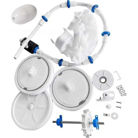 Reparaturset Für Polaris 180/280 Poolreiniger – Inklusive Räder, Lager, Reifen, Scrubbing-bürste – Schnelle Installation In 30 Minuten (gesamtpaket)