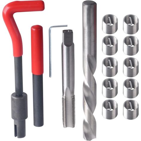 Gewindereparatursatz M14 X 1,50 Mm, Helikale Gewindereparaturwerkzeuge, Gewindeeinsatz-kit, Handwerkzeugset Kompatibel Für Autoreparaturen