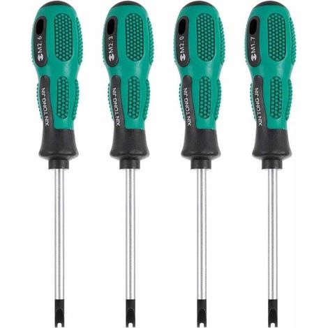 4er-set Schraubendreher-bits, U-förmige Gabel-schraubendreherbits, Magnetisch, Für Geschlitzte Schrauben, Aus Cr-v, Multifunktionales Werkzeugset
