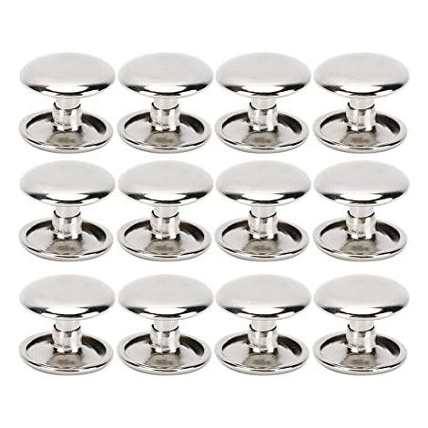 Set Aus 200 Doppelköpfigen Metall-hohlnieten Für Leder, Reparatur, Taschen, Gürtel, Schuhe, Nähen, Dekoration, 12 X 10 Mm (silber)