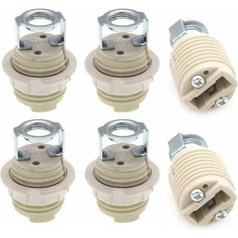 6er-set G9-lampenfassungen Mit Halter, Keramische G9-gewindefassung Für Halogenlampen