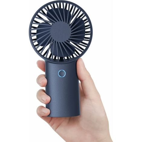 Tragbarer Mini-ventilator, Wiederaufladbar, 4000 Mah – 3 Geschwindigkeitsstufen – Laufzeit Bis Zu 20 Stunden – Ideal Für Reisen Und Büro