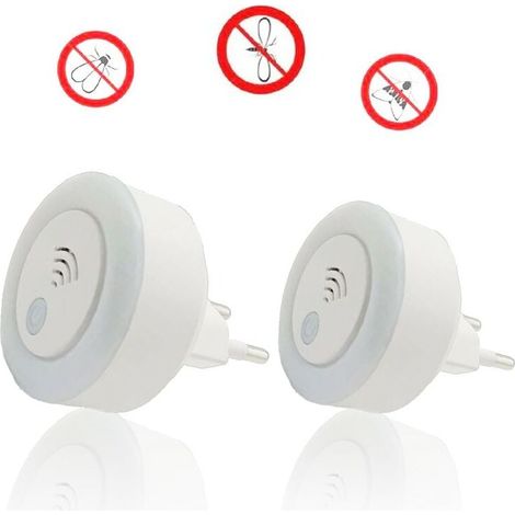Modell 901, Ultraschall- Und Elektromagnetischer Wellen-insektenabwehr – Elektrische Mückenabwehr Mit Nachtlicht
