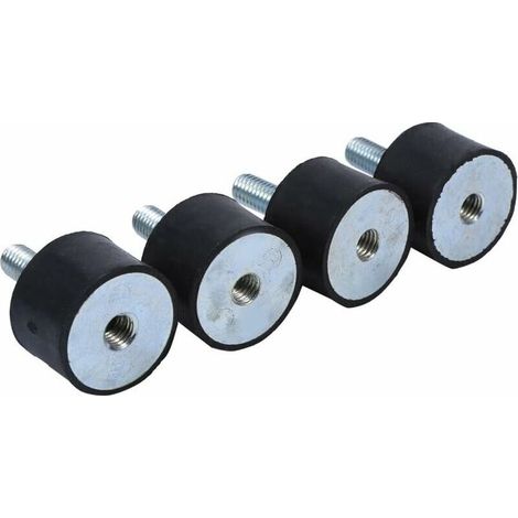 4er-set Gummifüße Zur Schwingungsdämpfung 30x20mm – Stoßdämpfer Für Kompressoren Und Motoren – Material: Gummi Und Verzinkter Stahl - Vd3020
