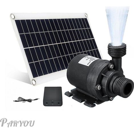 Solarwasserpumpe 50w 800l/h Dc12v, Geräuscharme Solar-brunnenpumpe, Familien-wasserbrunnen Für Den Garten