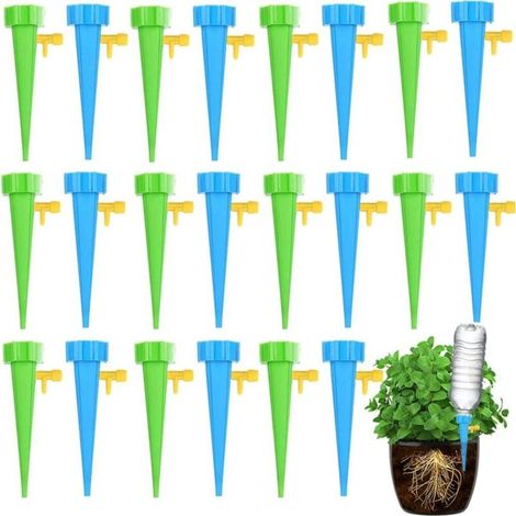 40 Stück Tropfbewässerung Flaschen, Automatische Pflanzenbewässerung Mit Ventilen Für Garten, Haus, Innen- Und Außenbereich, Blumentöpfe