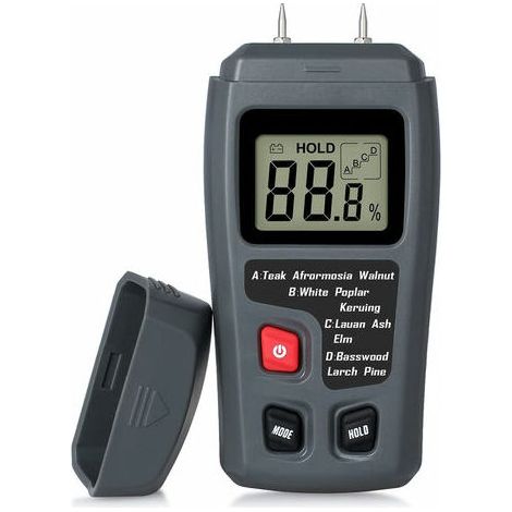 Tragbarer Holzfeuchtemesser, Lcd-feuchtigkeitsmesser Für Brennholz Und Papier (mit Batterie)