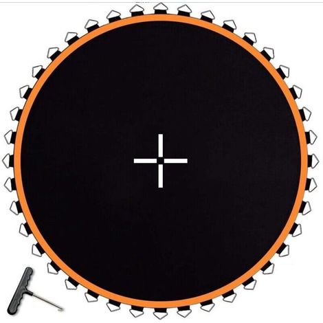 Trampoline, Ersatz-sprungmatte Für Trampolin, Wasserdichte Und Uv-beständige Ersatzmatte, 2,4 M, Elastische Sprungmatte Als Ersatz Für Runde Rahmen-trampoline