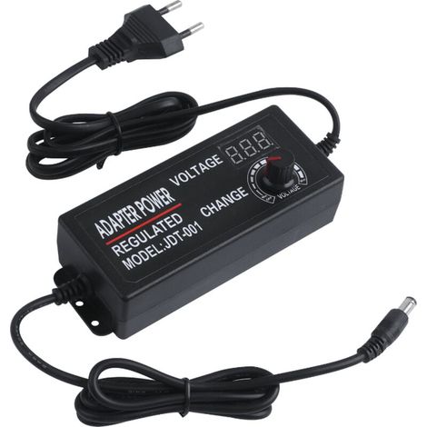 Dc3-24v 3a 15w-72w Einstellbarer Beleuchtungstransformator Mit Einstellbarem Schaltnetzteil-adapter Und Display, 3a Led-treiber Für Ac100v-240v Eingang