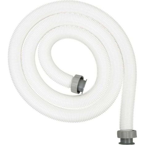 Rohr D 38 L 3,0 M + Gewindeanschlüsse Weiß