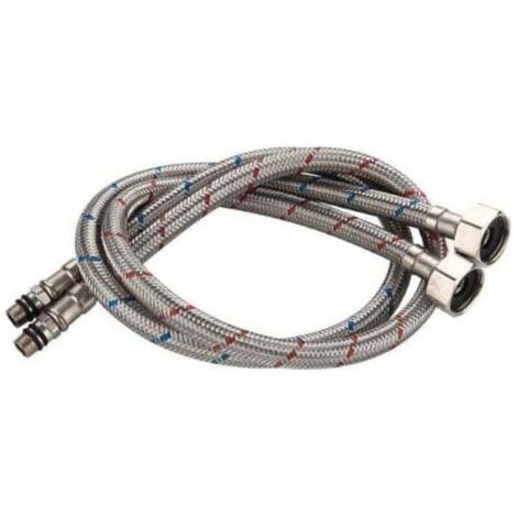 Flexibler Edelstahl-anschlussschlauch Für Warm- Und Kaltwasser-mischbatterien, Küchenspülen Und Armaturen, 60 Cm