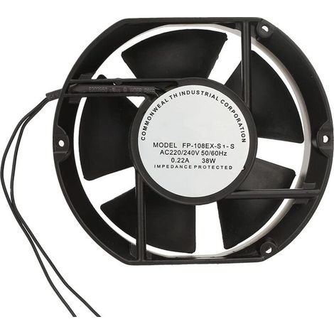 Leiser Axialventilator 38w Ac 220v – Kugellager – Effiziente Luftzirkulation Für Kamine Und Heizkessel