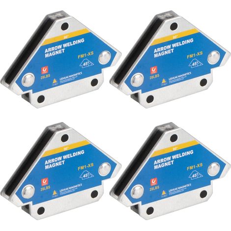 4er Set Schweißmagnete Mit 13 Kg/28 Lb Haltekraft, Schweißwinkel Für 45°, 90°, 135° Positionierung, Magnetischer Winkel Für Schweißarbeiten, Hilfswerkzeug Zur Positionierung