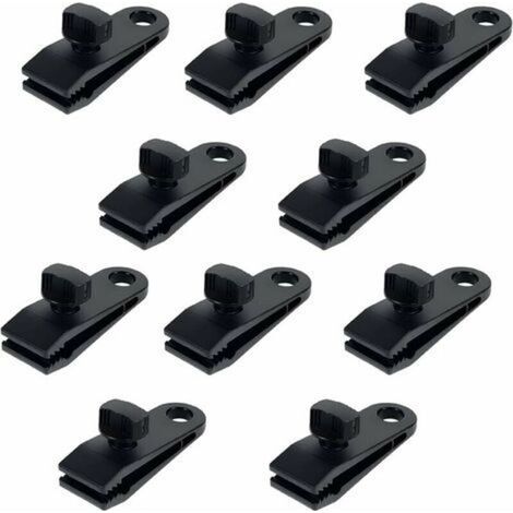 10 Stück Kunststoff-zeltklammern, Vielseitige Planen-clips Zur Sicherung, Nylon-zeltklammern, Planenhalter Für Camping, Planen, Wohnwagen Und Garten-sonnensegel