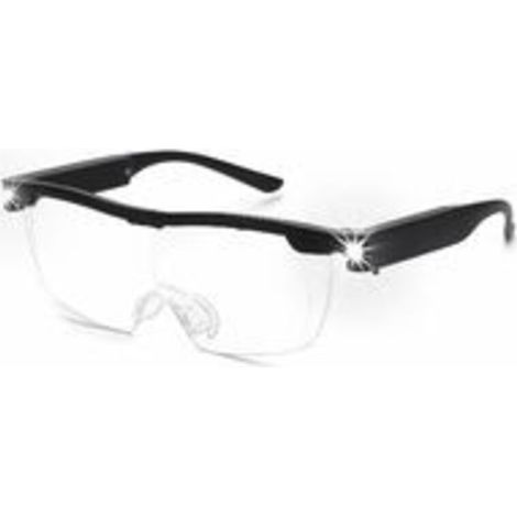 1pc Lupenbrille Mit 160 % Vergrößerung Und Wiederaufladbarem Led-licht – Leistungsstarke Lesebrille – Freisprech-brille Für Naharbeit, Handwerk, Juweliere, Lesen Und Hobby