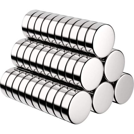 60er-pack Magnete, Ultra-starke Neodym-magnete Für Den Kühlschrank, Kleine Runde Magnete Für Kühlschrank, Magnetplatte, Tür, Tafel, Karte – Inklusive Kostenloser Aufbewahrungsbox – 10x3mm